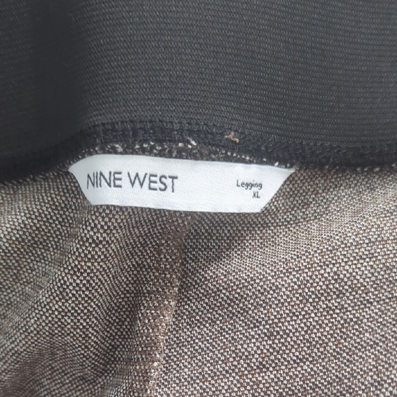 Nine West Black and Brown Pleated Houndstooth - Picture 2 of 2